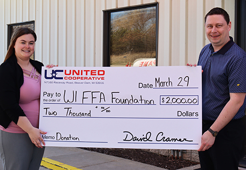 Wisconsin FFA Foundation donation
